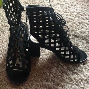 Lace up/Cut out Booties
